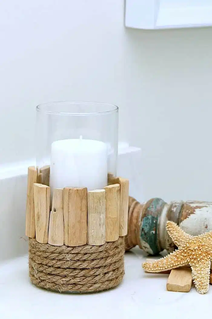 3 DIY DOLLAR TREE Nautical Crafts, Wood & Rope Vases