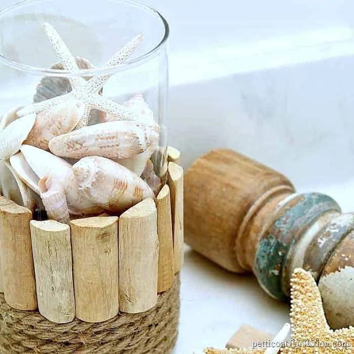 how to make a seashell display