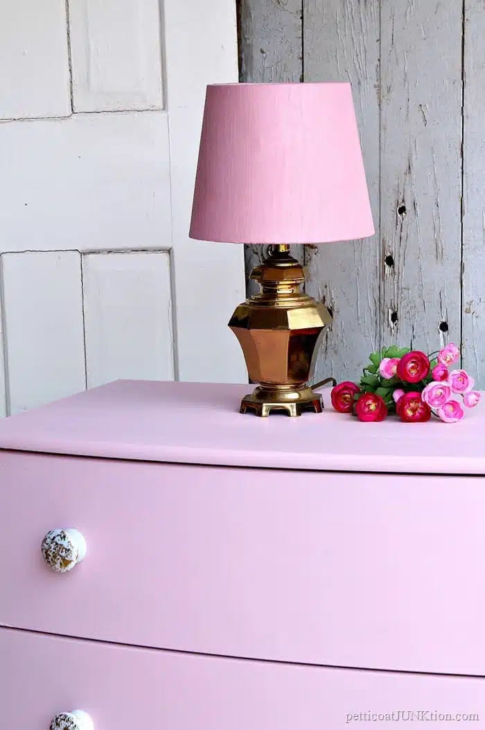 how to make glitter furniture knobs