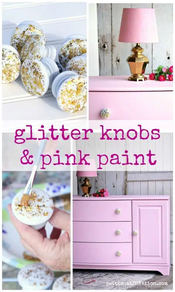 how to make glitter knobs for furniture and cabinets