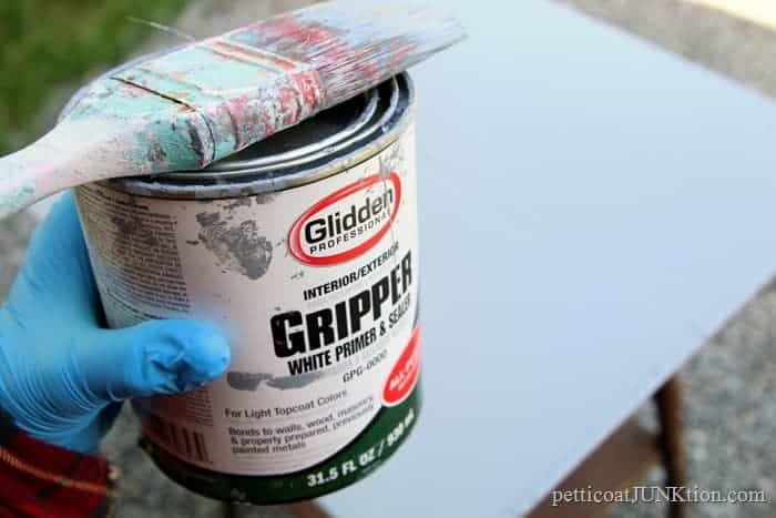 Glidden Gripper Primer tinted gray is my favorite primer