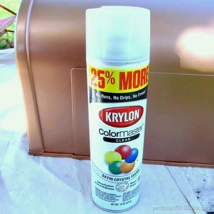 Krylon Clear Sealer for the mailbox paint project