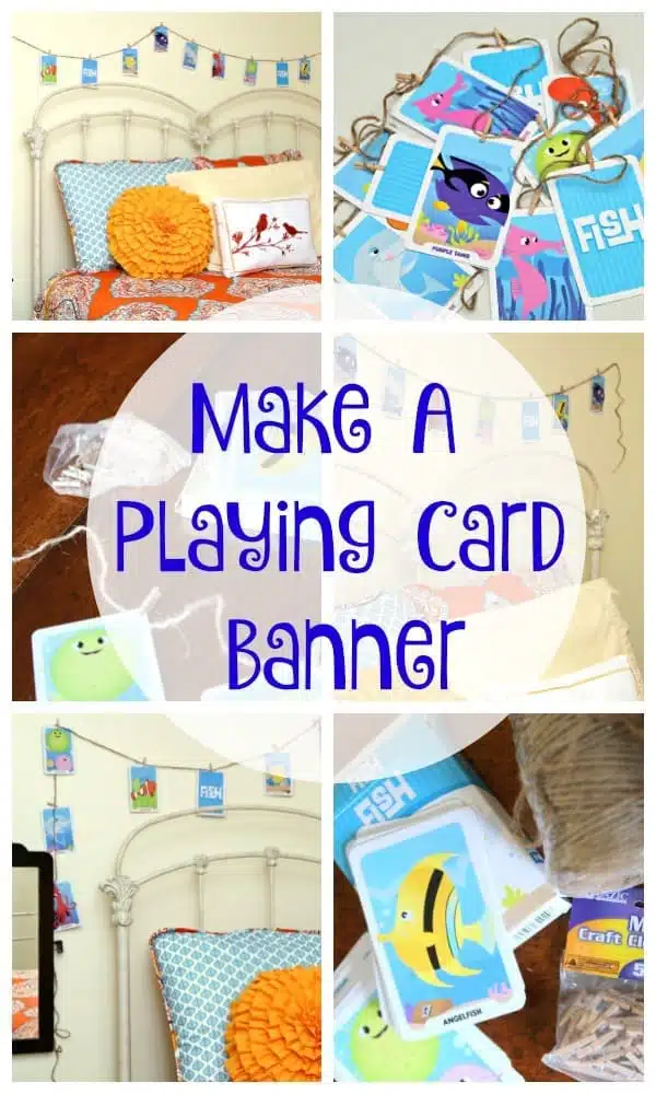 Make A Go Fish Card Banner Garland