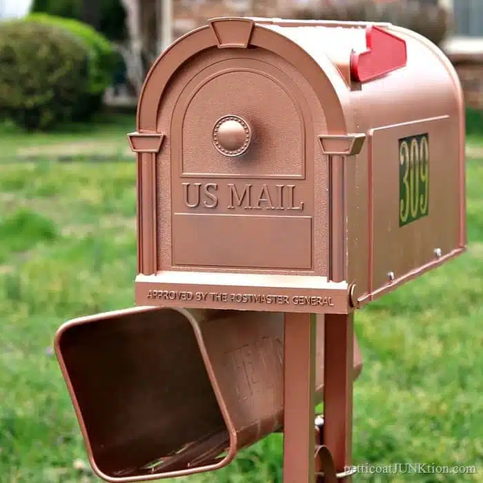 Metallic Copper Mailbox