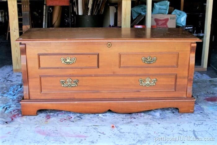 old cedar chest to paint