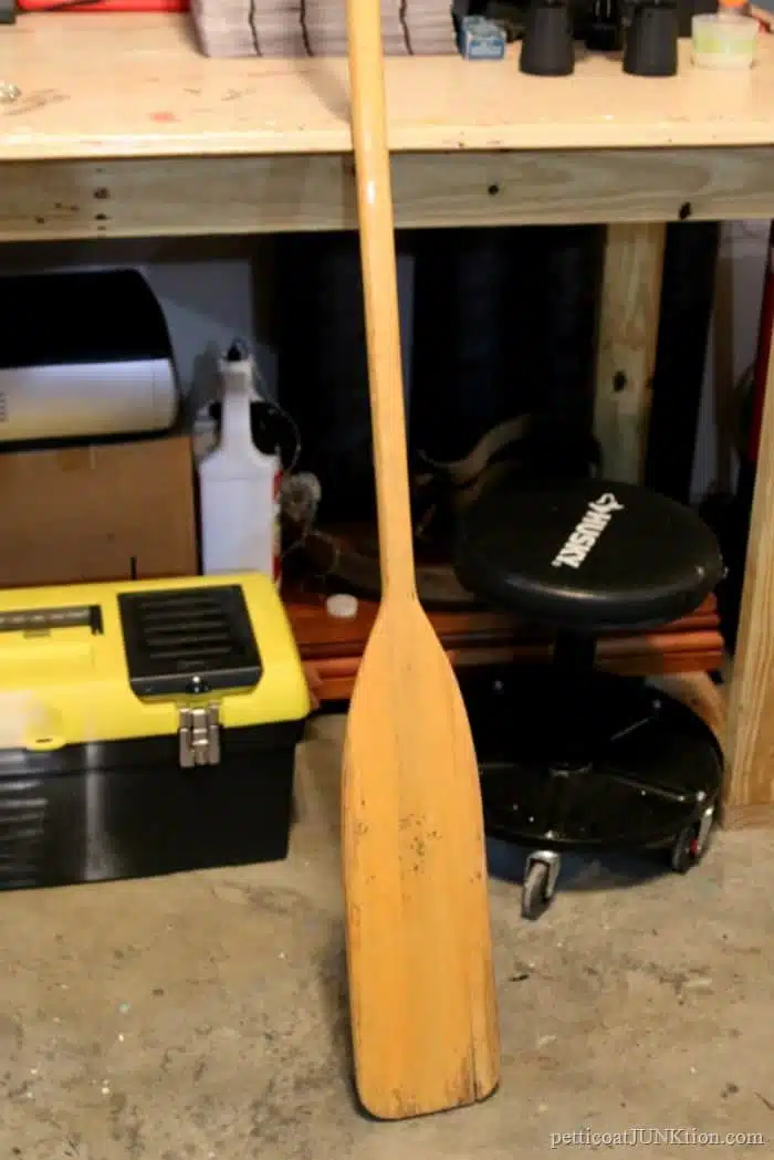 split wood oar from an auction