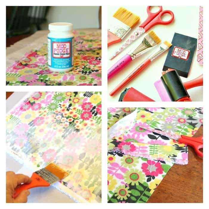 How To Use Mod Podge On Fabric Tutorial  Mod podge furniture, Modge podge  furniture, Mod podge fabric