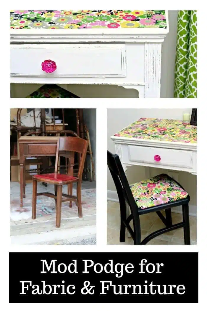 Mod Podge for Fabric and Furniture