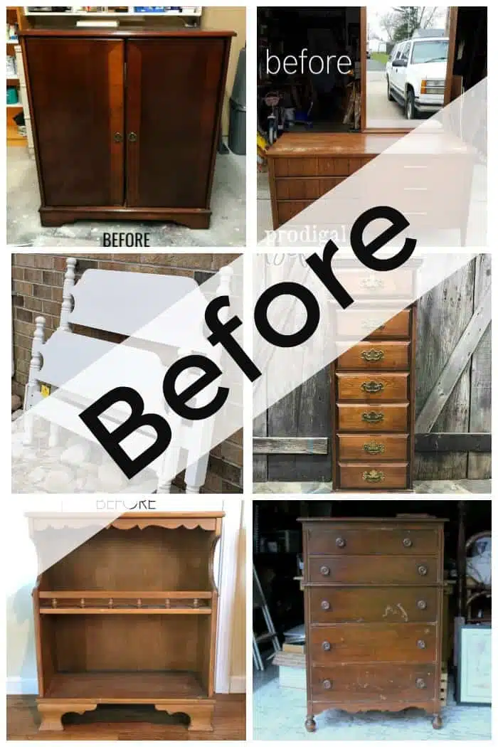 furniture fixer uppers April before makeover photo