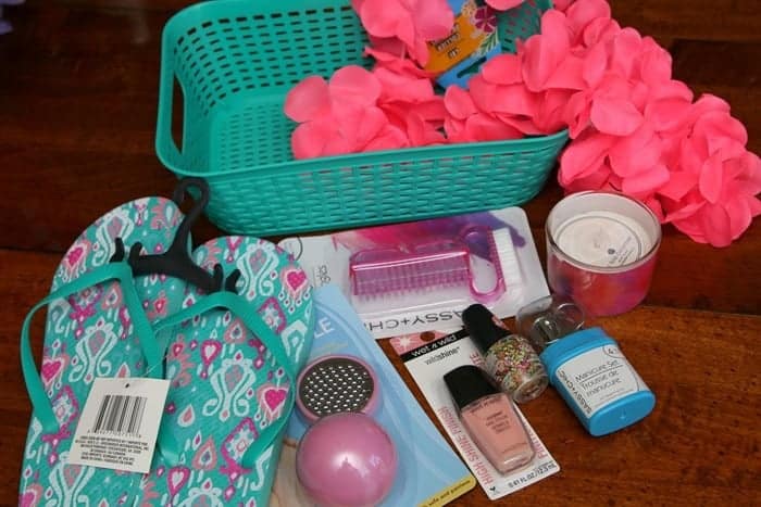 Pedicure Gift Basket items from Dollar Tree