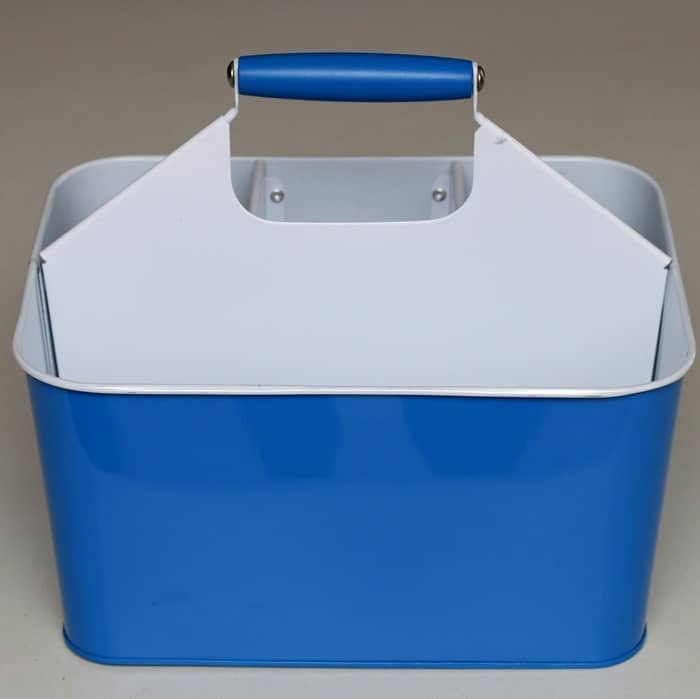 blue utensil picnic caddy from Target