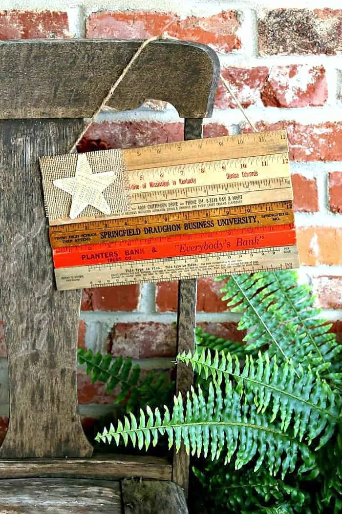 Make A Recycled Ruler Flag