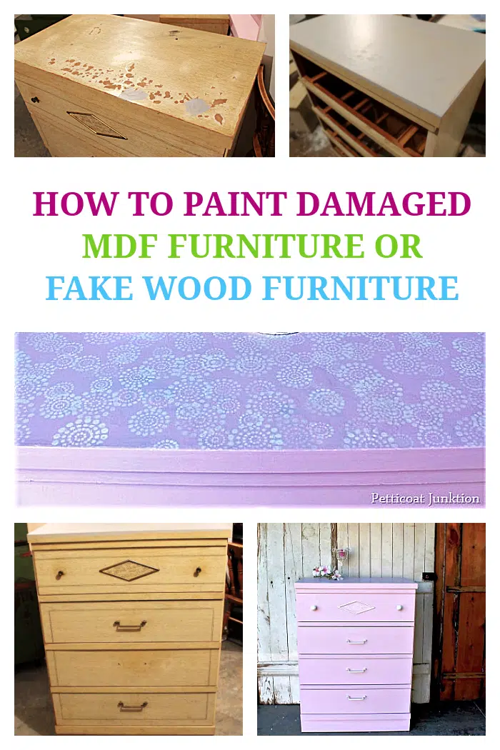 How to Paint Damaged MDF Furniture Or Fake Wood Furniture