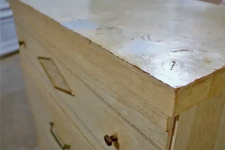Water and Wood Particle Board Don't Mix 