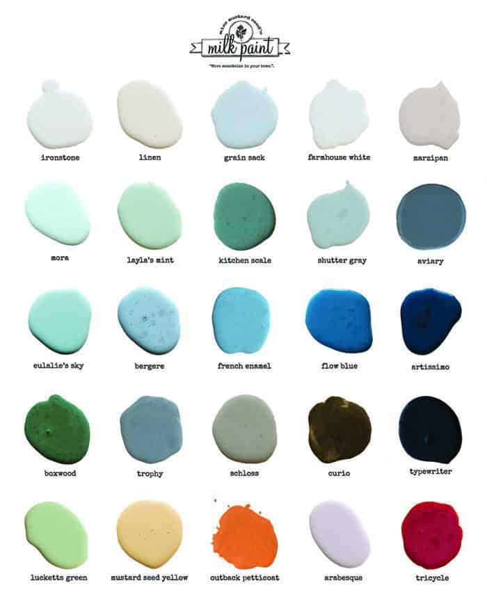 milk paint color chart