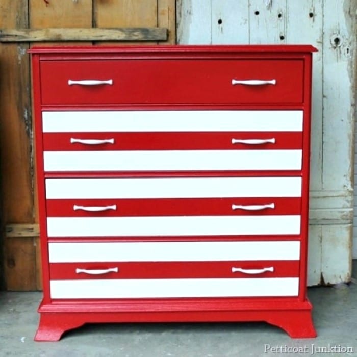 painting furniture stripes