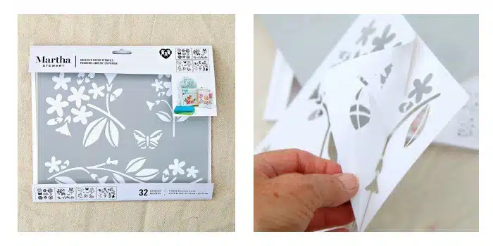 Martha Stewart Adhesive Paper Stencils Flowers And Bees