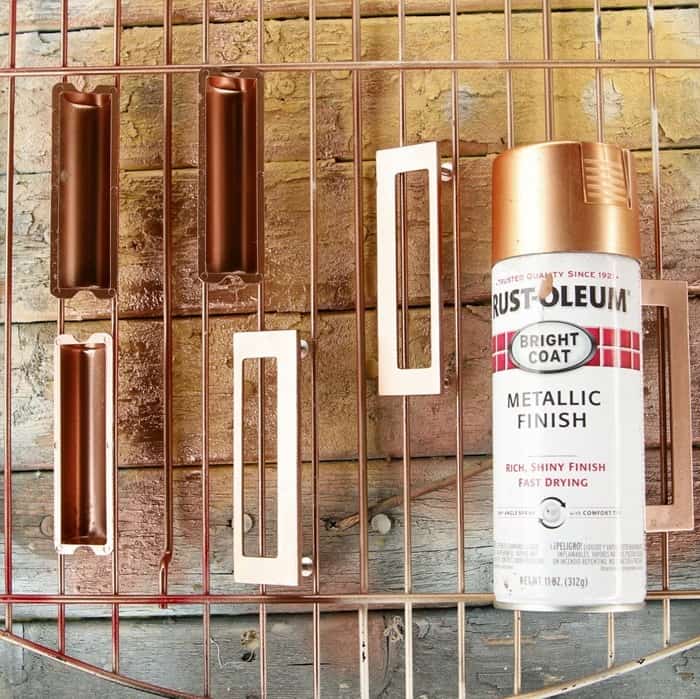 Rustoleum Metallic Spray Paint Copper Color for harware