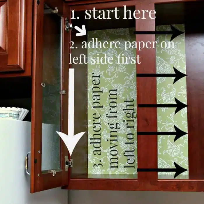 how to line cabinet walls with shelf or drawer liner adhesive paper
