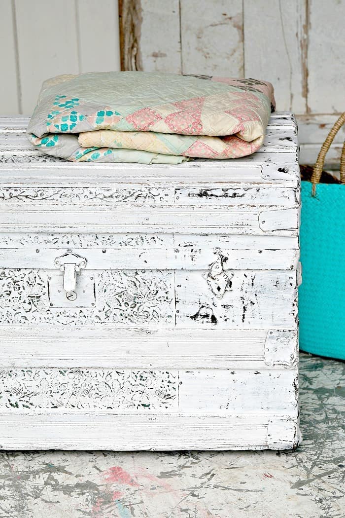 DIY: Refinishing An Antique Trunk 