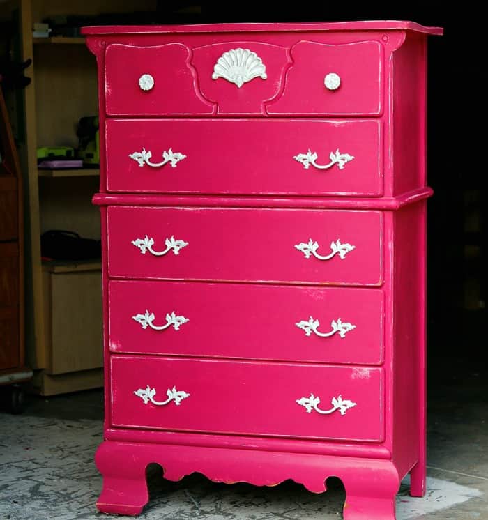 Distressed Layered Latex Paint Furniture Makeover Petticoat Junktion