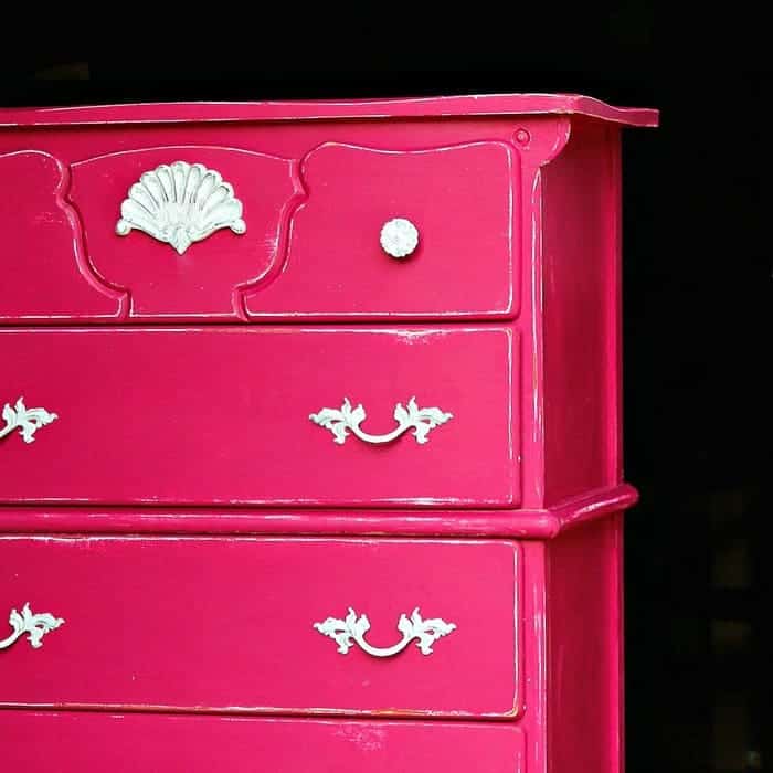 Distressed Layered Latex Paint Furniture Makeover Petticoat Junktion