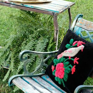 How to make an outdoor plant table using reclaimed wood.
