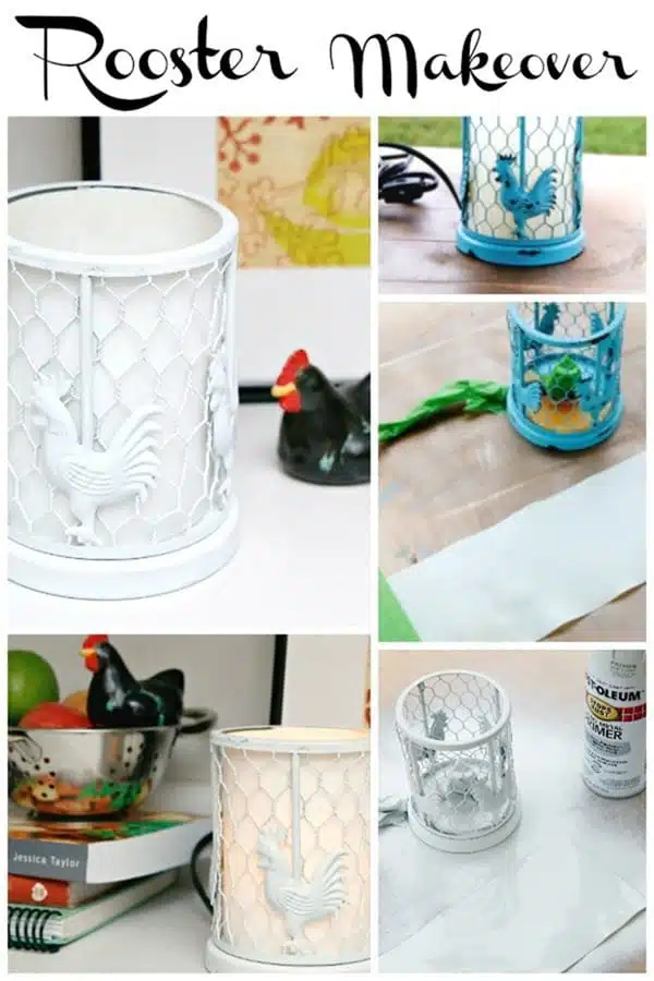 Rooster Spray Paint Makeover, 4 Farmhouse Style Chicken Decor Projects 