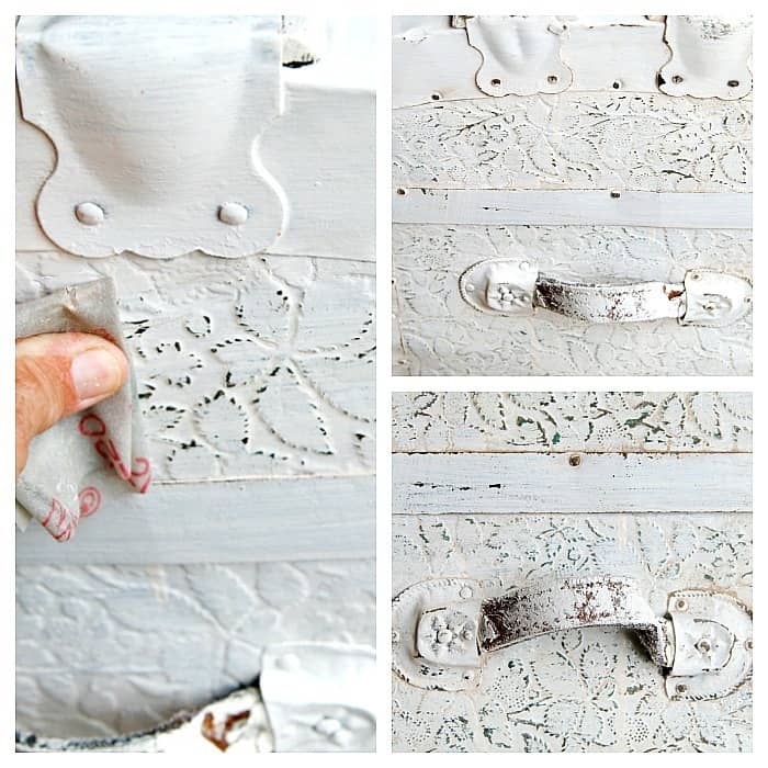 how to distress white paint