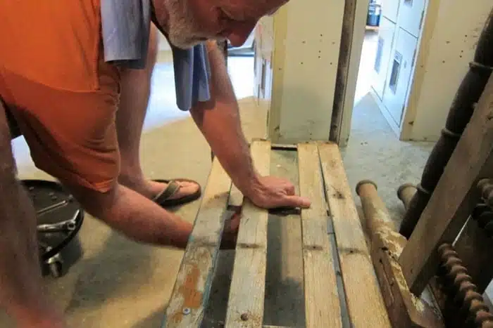making a reclaimed wood table