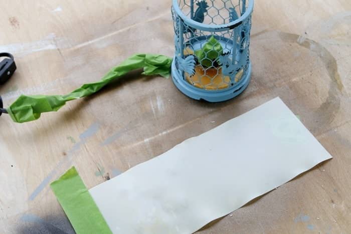 prep for spray painting, 4 Farmhouse Style Chicken Decor Projects 
