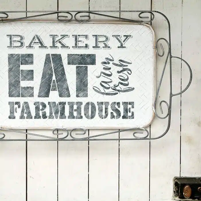 How To Stencil A Farmhouse Style Design