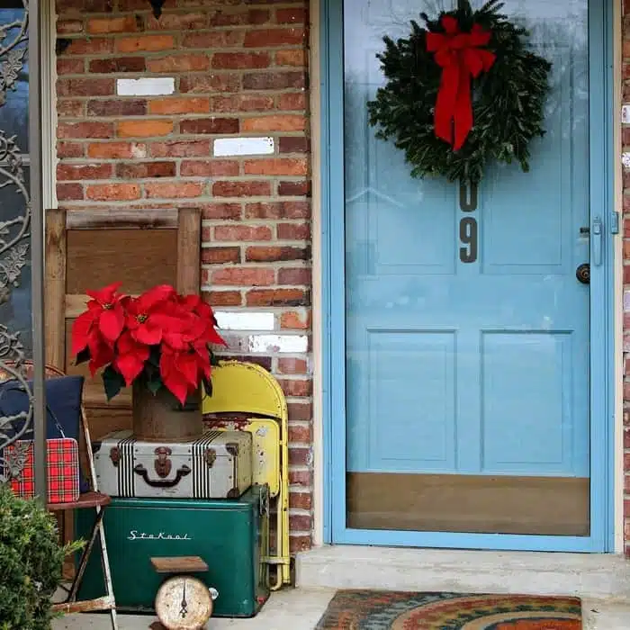 Christmas porch vintage decorating ideas