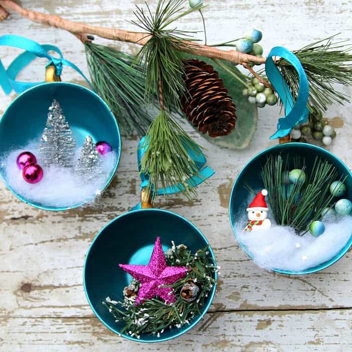 How To Make Teacup Christmas Tree Ornaments Petticoat Junktion