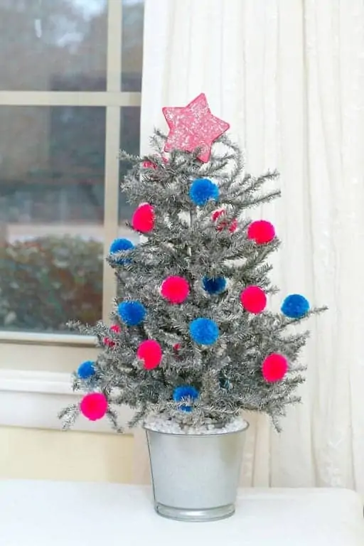 Silver Tinsel Tree Was Once A Scraggly Charlie Brown Tree