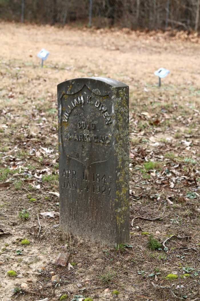 William K. Owen Headstone Old Owen Cemetery Arkansas