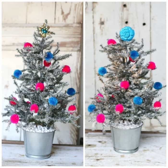 spray paint a small Chrismtas tree