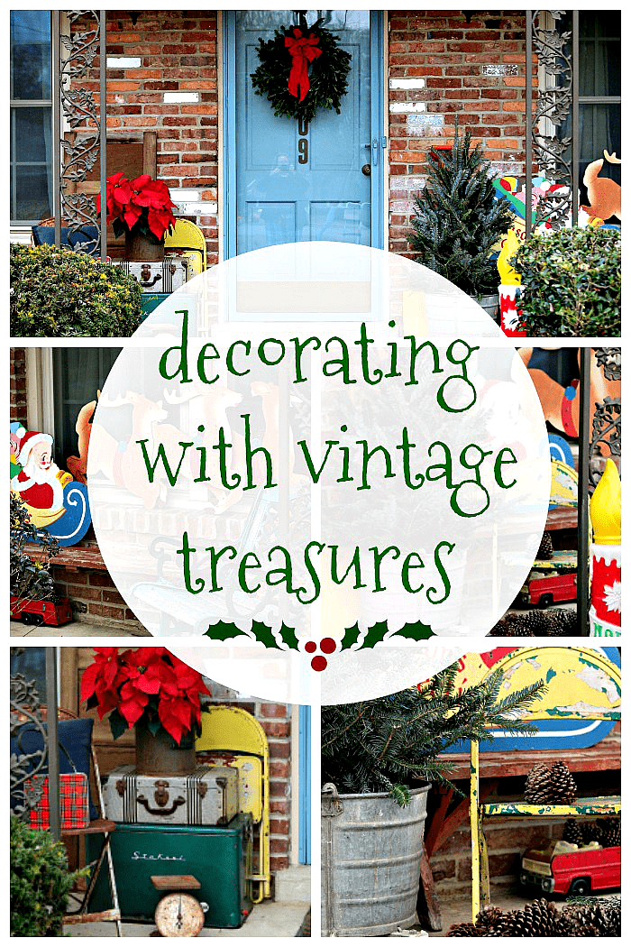 Christmas decorating with vintage treasures by Petticoat Junktion