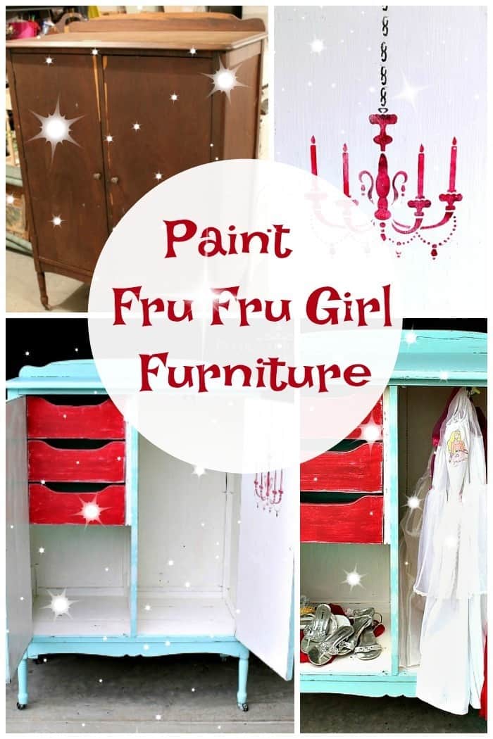 Paint fru fru girl furniture with fancy stencils