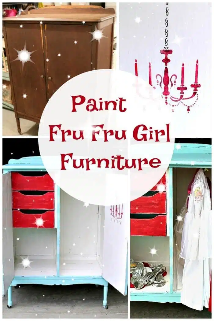 Paint fru fru girl furniture with fancy stencils