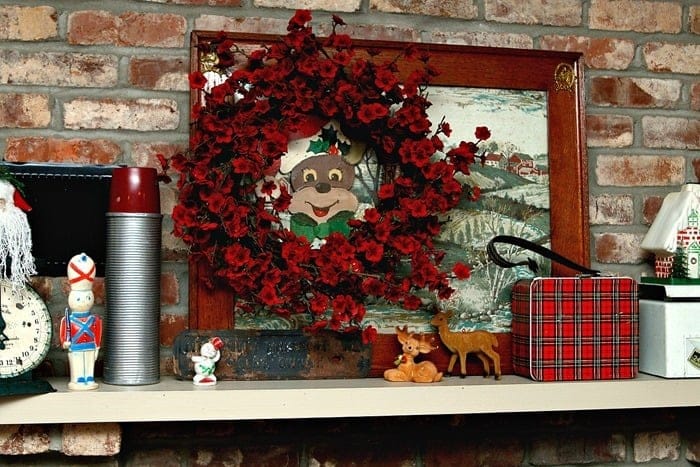 mantel decorating ideas with vintage decor