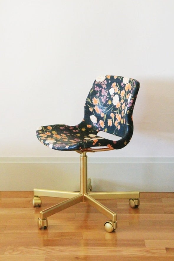 Little Green Notebook Decoupage Chair