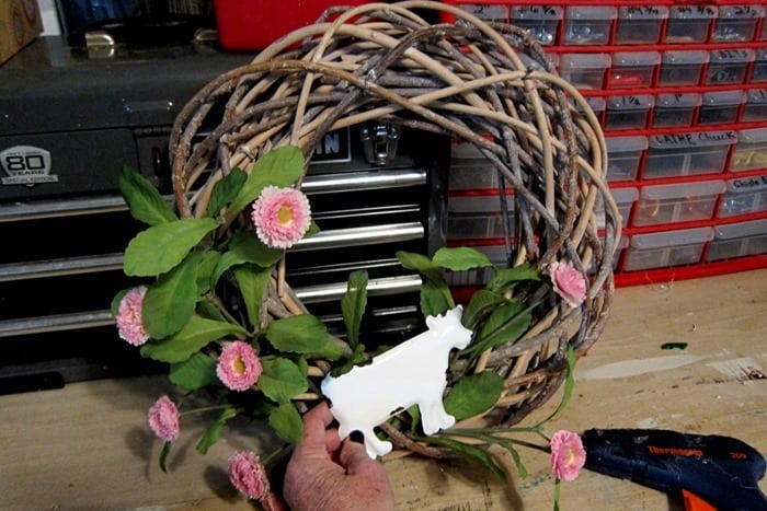 cow for the rooster wreath