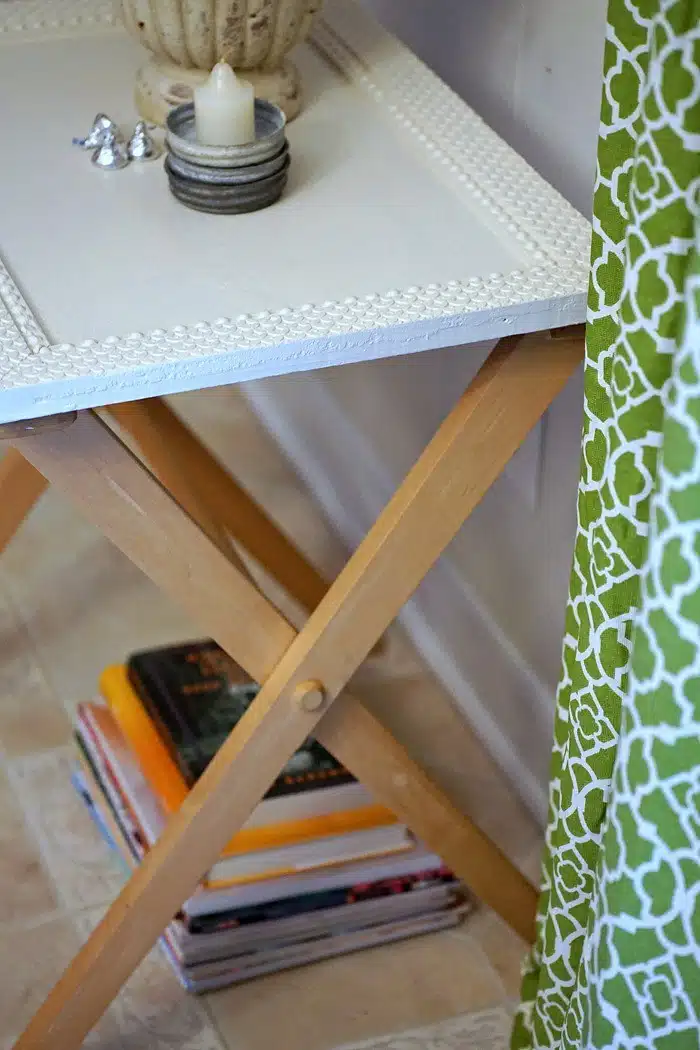 how to add a top to a folding tray table