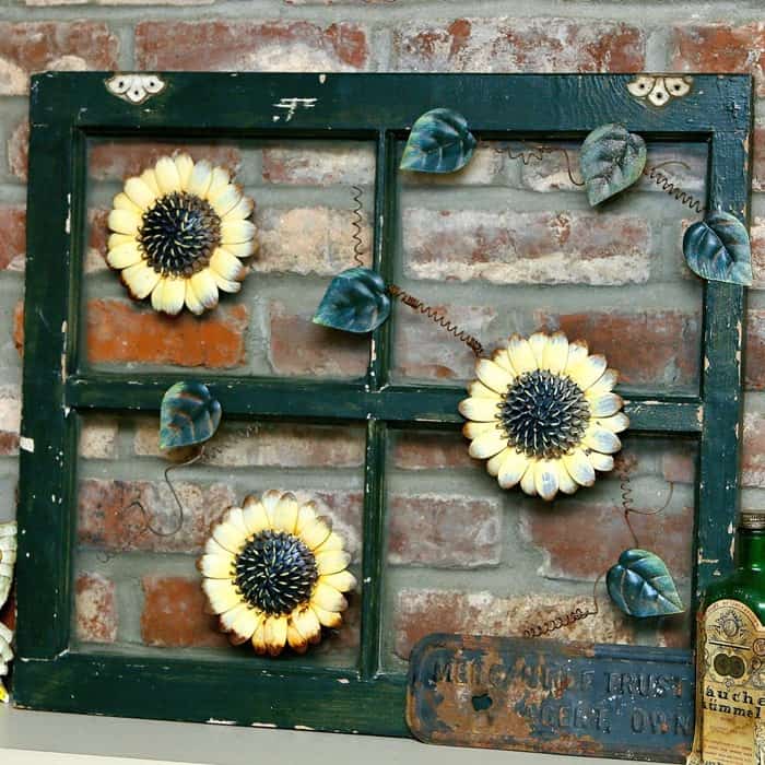 how to recycle an old window using what you have at home