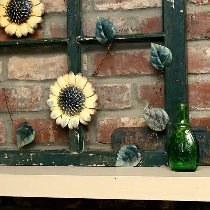 sunflower window upcycle recycle