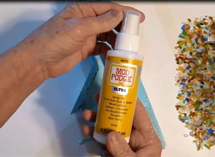 Mod Podge Ultra to add embellishments to diy projects