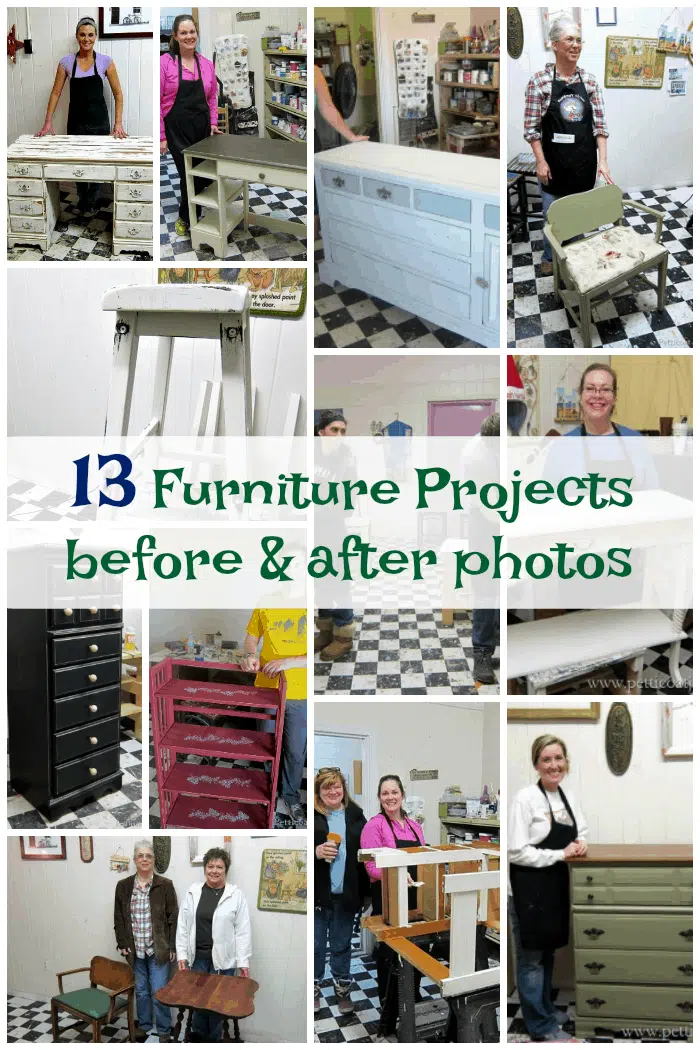 13 furniture makeovers from our furniture painting workshops