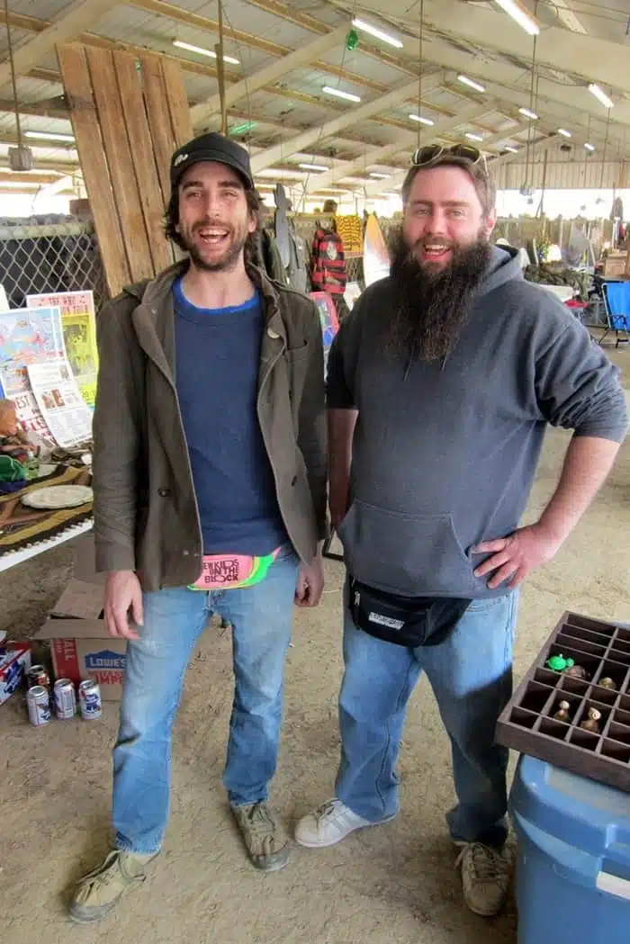 Caleb and Eric at the Nashville Flea Market photo by Petticoat Junktion