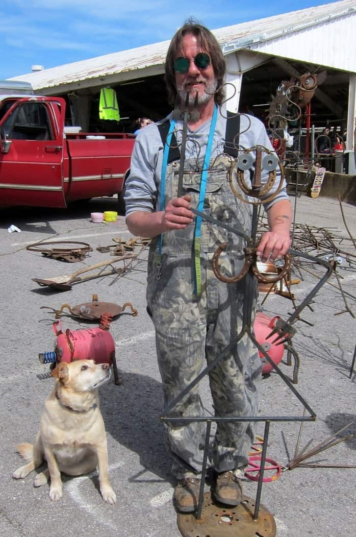 Jimbo Bradley of Bradley Metal Works at the Nashville Flea Market